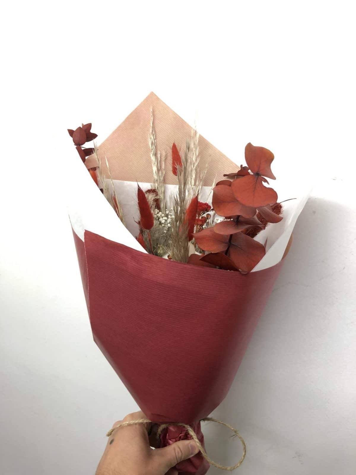 Bouquet de fleurs séchées Noël à Québec – Image 2