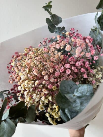 Bouquet d'eucalyptus et gypsophile frais – Image 3